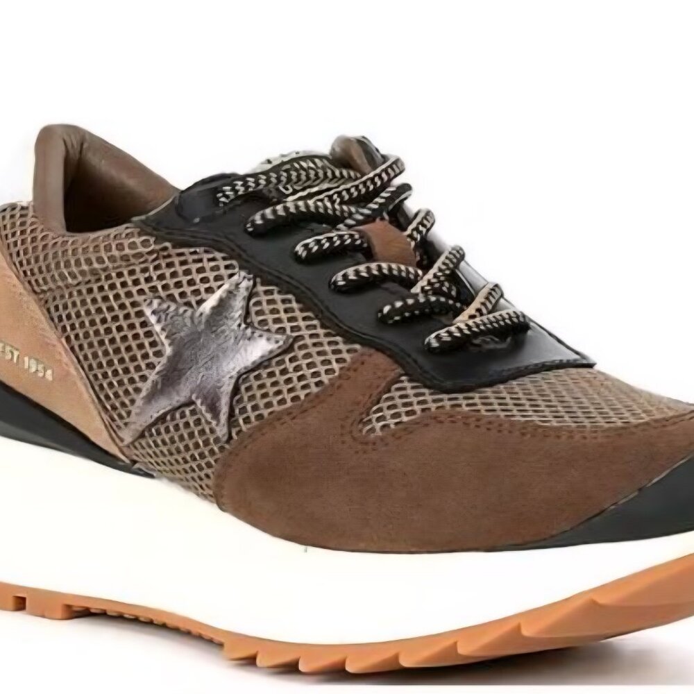 Vintage Havana Major 31 Brown Pewter Star Sneakers Women's Size 5.5 NEW
